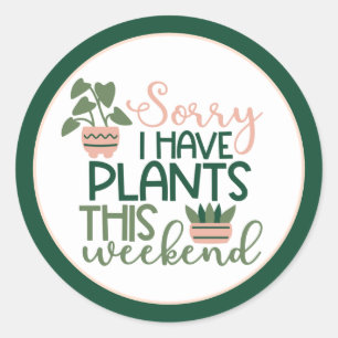 Plantor Garden Nature Sticker Runt Klistermärke