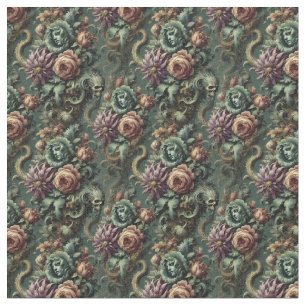Plantor och pandemonium - Gothic Dense Tile Tyg