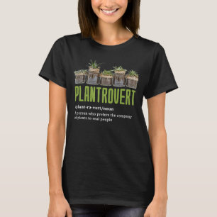 Plantrovert Pot Head Succulants Plant Garde T Shirt