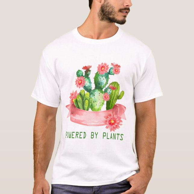 Plants anf Flowers T Shirt (Framsida)