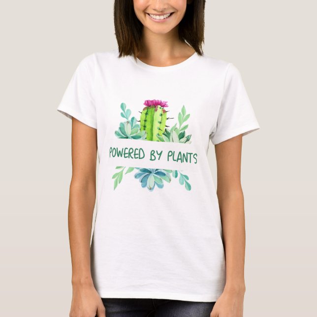Plants anf Flowers T Shirt (Framsida)