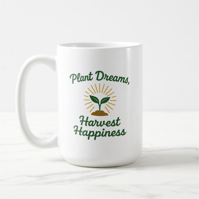 Plants Dreams Harvest Happiness Kaffemugg (Vänster)