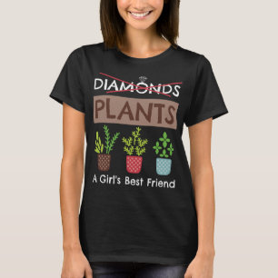 Plants - en flickas bästa vän-funny Gardener T Shirt