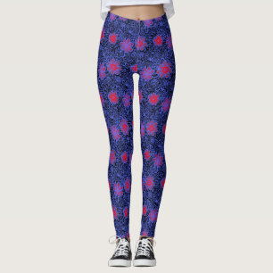 Plants mönster A13.b Black BG Leggings