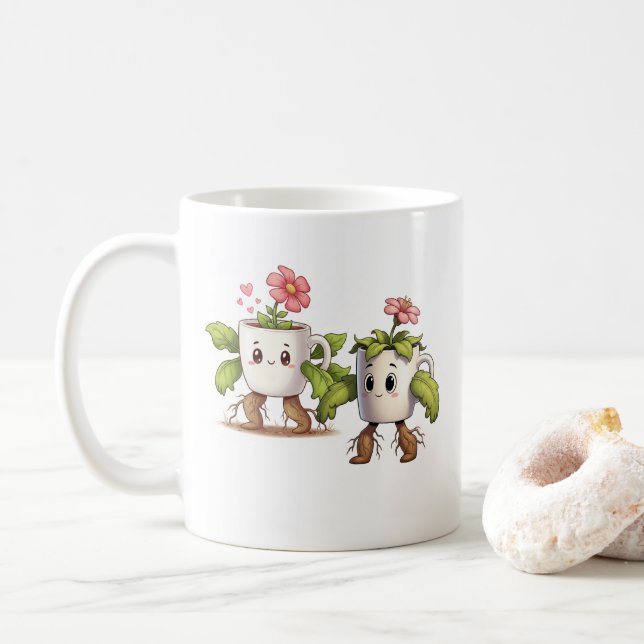 Plants parent perfect gift for mom day & hobbyist kaffemugg (Med munk)