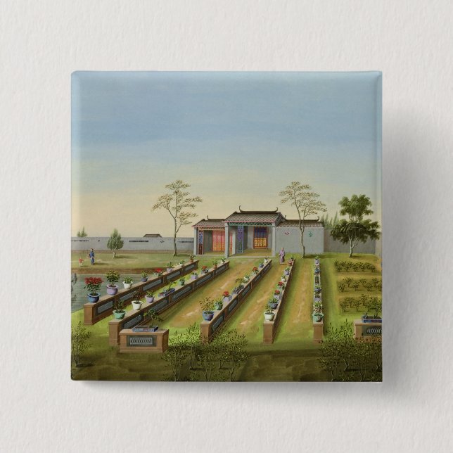 Plantskola c.1820-40 (w/c på papper) knapp (Framsida)