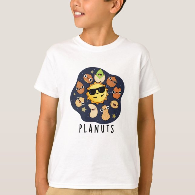 Planuts Funny Astronomy Nöt Pun T Shirt (Framsida)