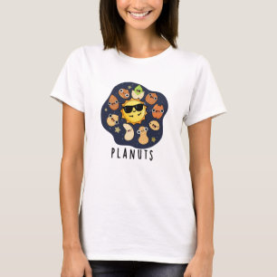 Planuts Funny Astronomy Nöt Pun T Shirt