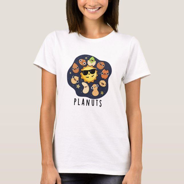 Planuts Funny Astronomy Nöt Pun T Shirt (Framsida)