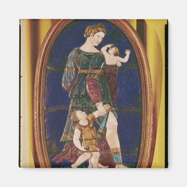 Plaque depicting Charity, Limousin, 1559 Magnet (Framsidan)