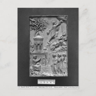 Plaque som skildrar scenen vykort