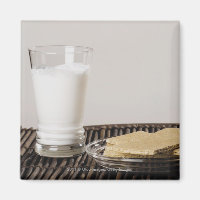 Plås med ett glas mjölk