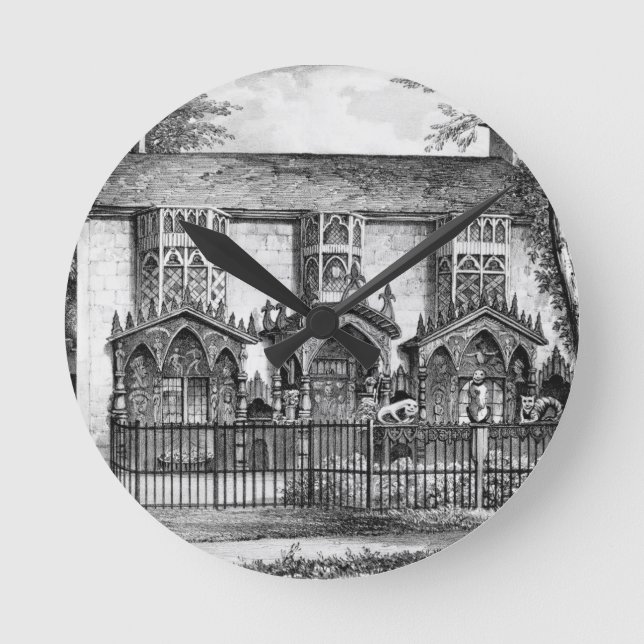 Plas Newyyd, nära Llangollen, Wales, placera av L Rund Klocka (Framsida)