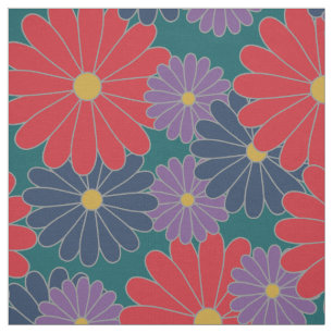 Plashy Fall Blommigt Fabric Tyg