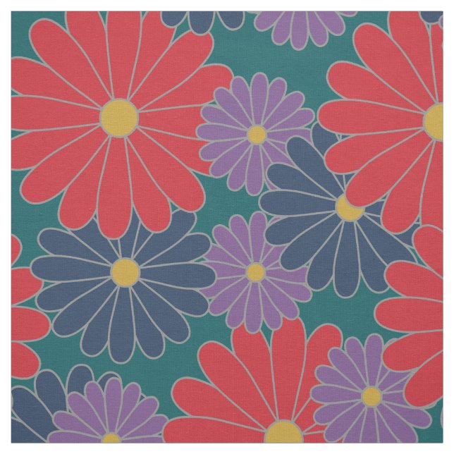 Plashy Fall Blommigt Fabric Tyg (Provkarta)