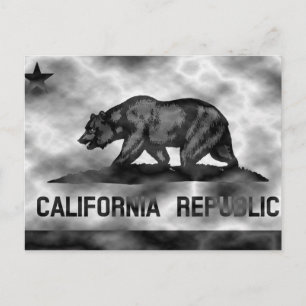 Plasma California Flagga Vykort