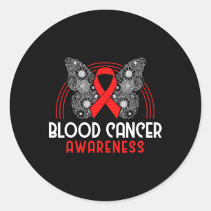 Plasma Cell Myeloma Survivor Blood Cancer Awarenes Runt Klistermärke
