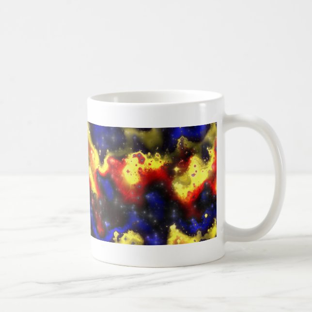 plasma fractal mönster kaffemugg (Höger)