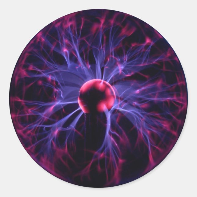 Plasma Runt Klistermärke (Framsida)