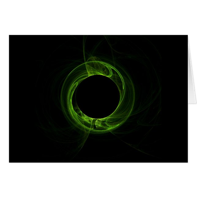 PlasmaLights™ virvel Hälsningskort (Framsidan Horizontal)