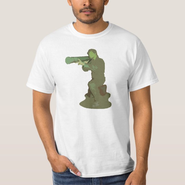 Plast- armégrabb t-shirt (Framsida)