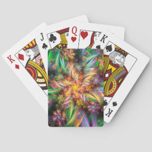 Plast- blommaspiral casinokort