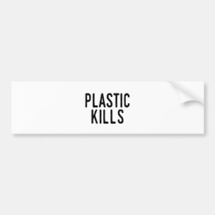Plast- dödor: Stoppa föroreningsparan miljön Bildekal