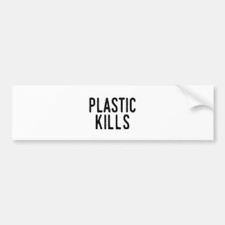 Plast- dödor: Stoppa föroreningsparan miljön Bildekal