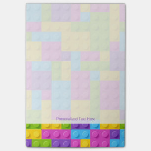 Plast- konstruktionskvartermönster post-it block