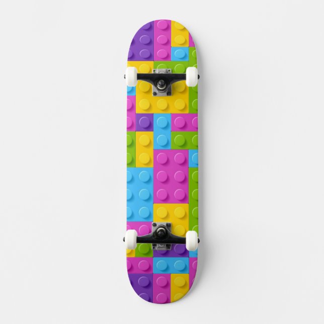 Plast- konstruktionskvartermönster skateboard bräda 20,5 cm (Framsida)
