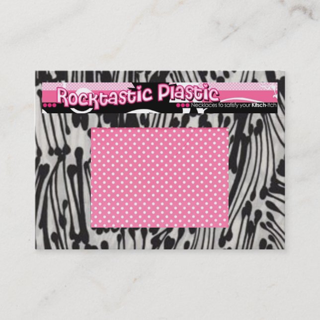 Plast- Rocktastic Visitkort (Framsida)