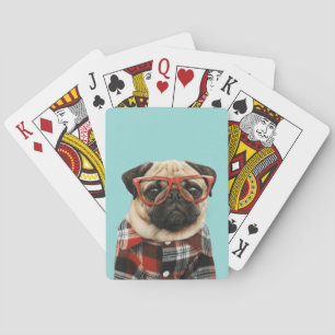 Plast Shirt Pug Casinokort