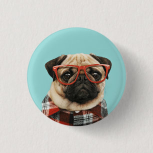 Plast Shirt Pug Knapp