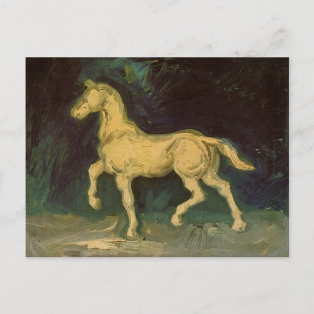 Plast Statuette a Horse av Vincent van Gogh Vykort (Framsida)