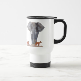 Plast- travel mug "för elefant & för Lionesses" Resemugg