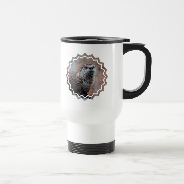 Plast- travel mug för utterfoto resemugg (Höger)