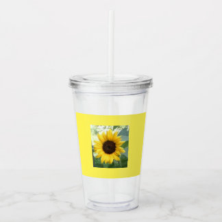 Plast- Tumbler för sommarsolros Take Away Mugg