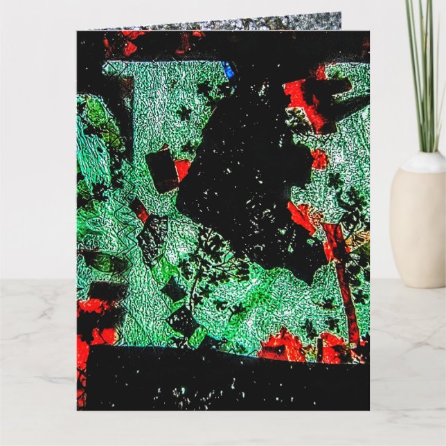 Plastabstrakt i Drycker med blomsterfoten Kort (Framsida)