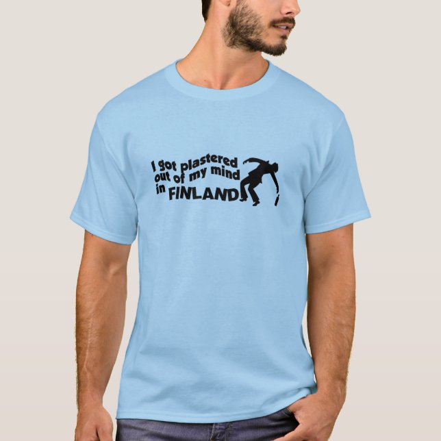Plastat i Finlands skjorta - välj stil & färg Tröja (Framsida)
