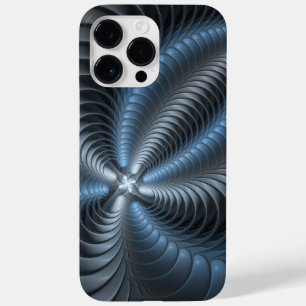 Plastblått Grått 3D Fractal Art Modern Abstrakt