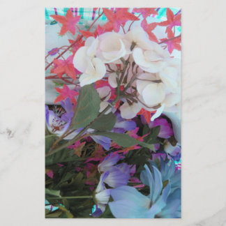 Plastblomsterbukett Brevpapper