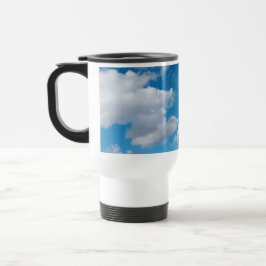 Plåster av vita moln resemugg