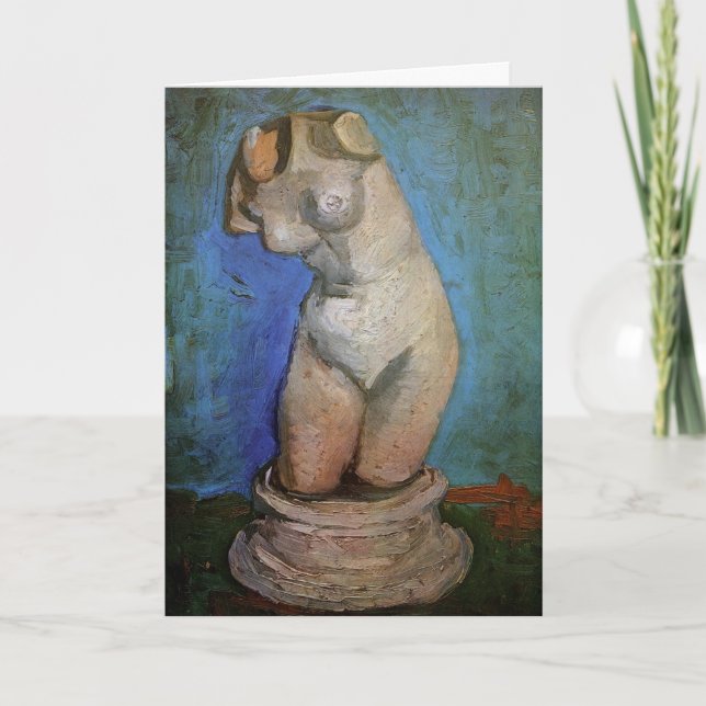 Plaster Statuette Female Torso av Vincent van Gogh Kort (Framsida)