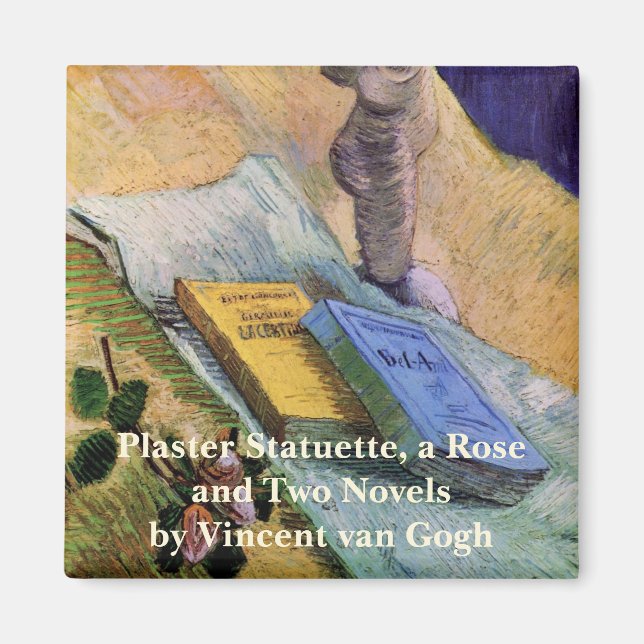 Plaster Statuette Ro och Novels Vincent van Gogh Magnet (Framsidan)