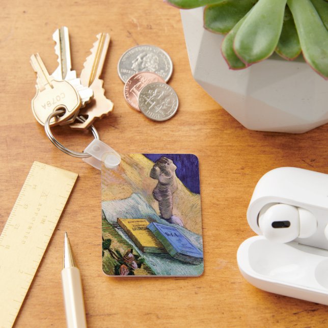 Plaster Statuette Ro och Novels Vincent van Gogh Nyckelring (Skrivbord)