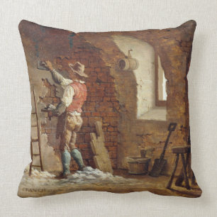 Plasterer c.1807 (olja på panel) kudde