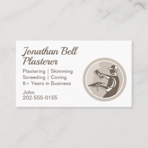 Plasterer Masonry Drywall Visitkort