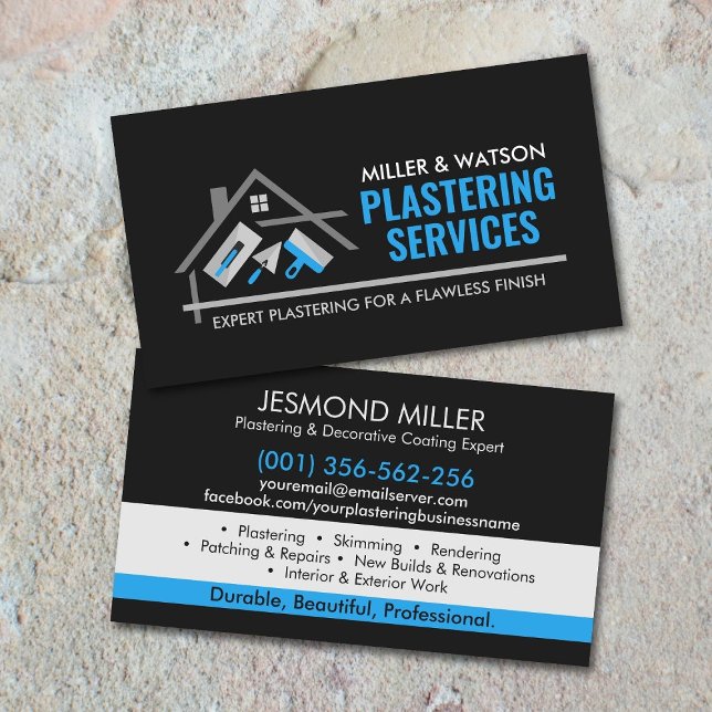 Plastering Services  Visitkort (Skapare uppladdad)