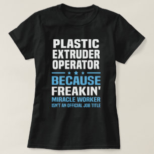 Plastextruderare, operator t shirt
