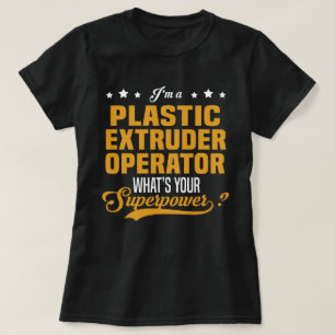 Plastextruderare, operator t shirt
